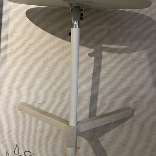 IKEA Dave adjustable white side table