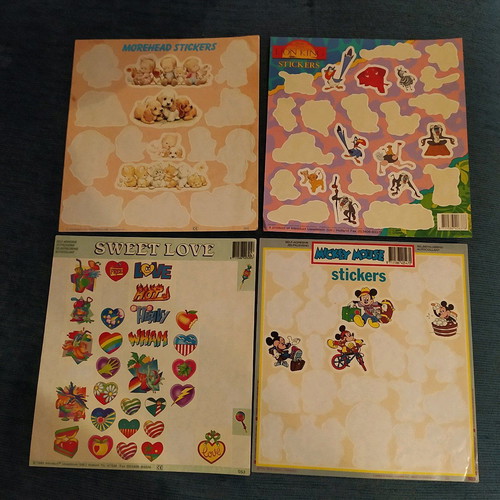 Stickers used, rare 90s decade