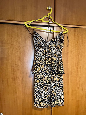 Bershka leopard summer dress new size M