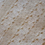 Round tablecloth machine knit, ecru