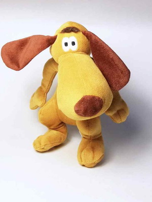 Stan the dog plush toy used from Pat & Stan Kinder Happy Hippo