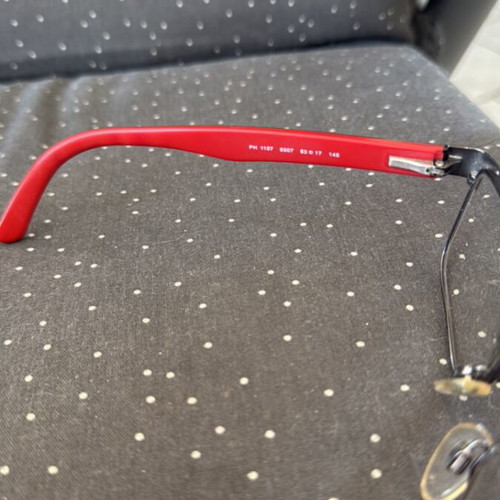 Ralph Lauren Prescription Glasses used, red, photochromic lenses