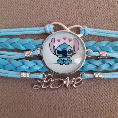 Stitch bracelet new, turquoise