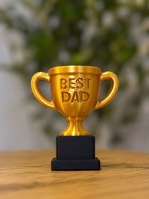 Κύπελλο Best Dad καινούργιο, 18cm 3D printed