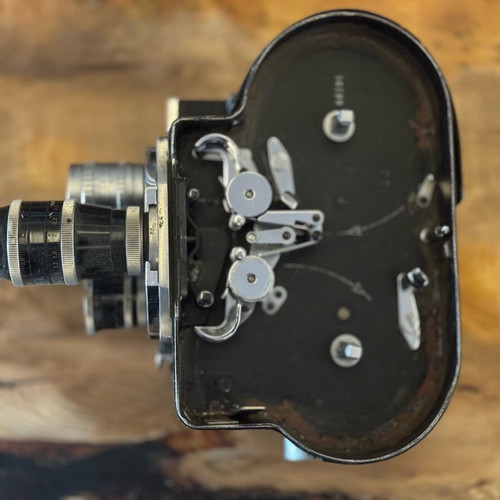 Bolex Paillard H16 16mm film camera used with 3 lenses