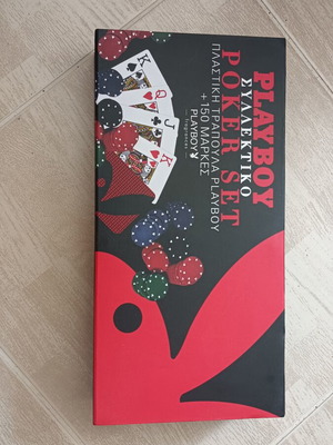Playboy Poker Set new with cards and chips