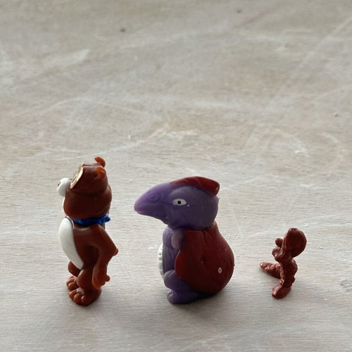 Collectible figures set of 3 from 80s/90s like new