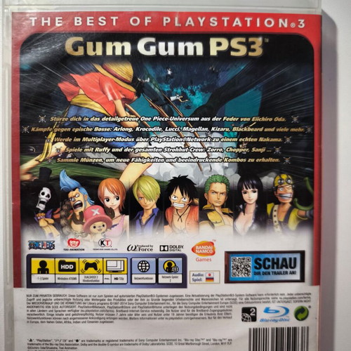 One Piece Pirate Warriors PS3 game