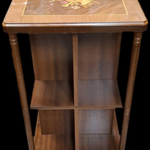Wooden book furniture with wheels like new