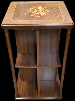 Ξύλινο έπιπλο για βιβλία με ροδάκια σαν καινούργιο