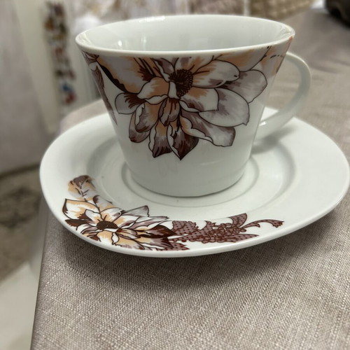Coffee and tea cup set, new, pack of six