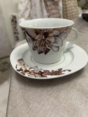 Coffee and tea cup set, new, pack of six