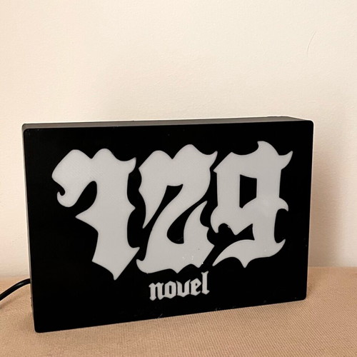 729 Novel Light Box light made to order