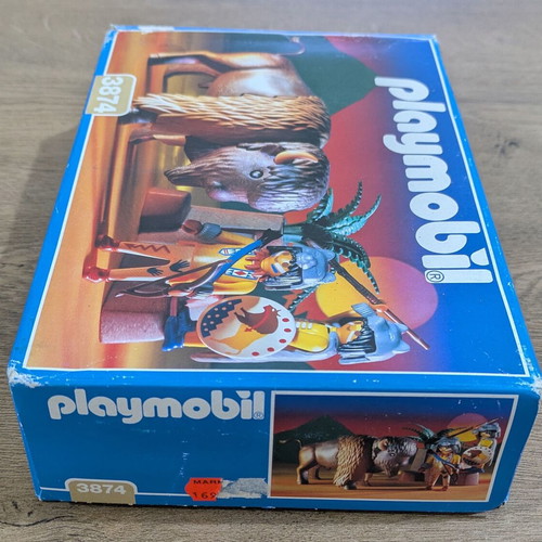 Playmobil Western 3874 Bison Hunters set used with box