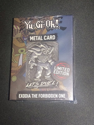 Yu-Gi-Oh! Μεταλλική κάρτα Exodia συλλεκτική αριθμημένη νέα