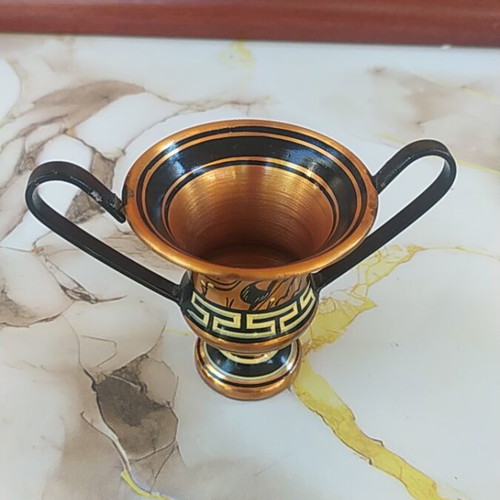 Handmade copper decorative vessel