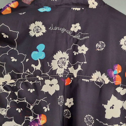 Desigual trench coat used, light printed, size 36
