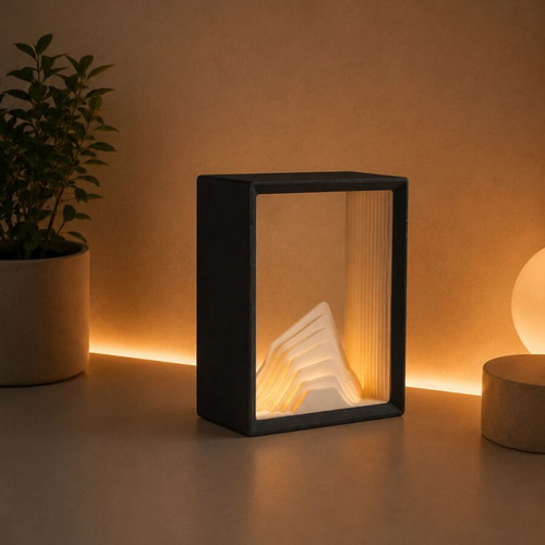 Modern LED Ambient Lamp 3D printed, made to order