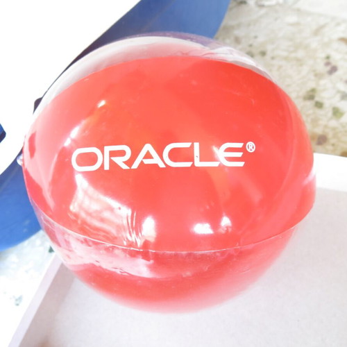 Small inflatable Oracle beach ball like new