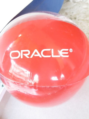 Small inflatable Oracle beach ball like new