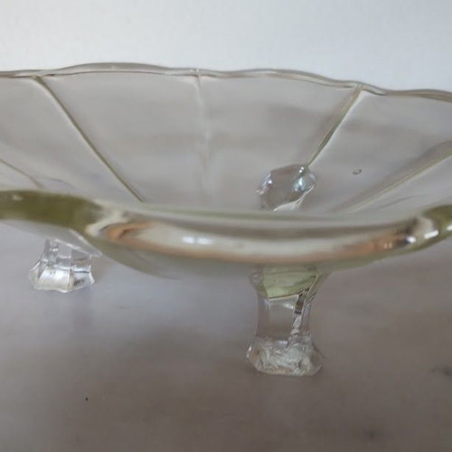 Chippendale Decorative Glass Bowl used, Art Deco style