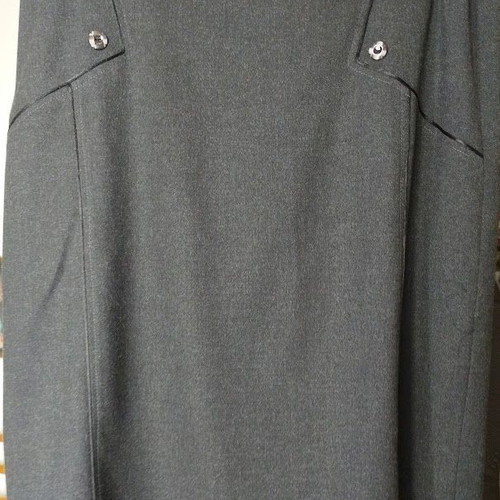 Vintage 3-piece set Vagias Collection gray suit and NOS green blouse size 50