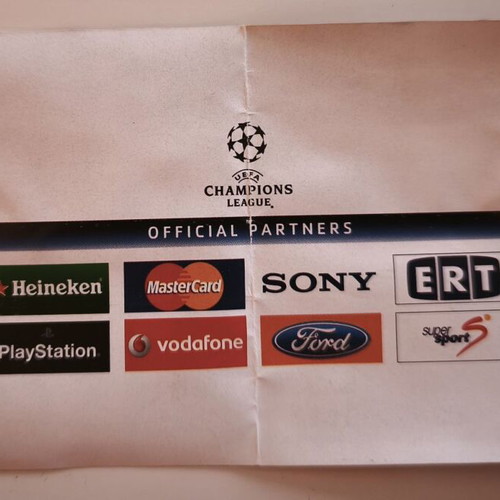 Olympiacos Real Champions League Ticket 2007 used