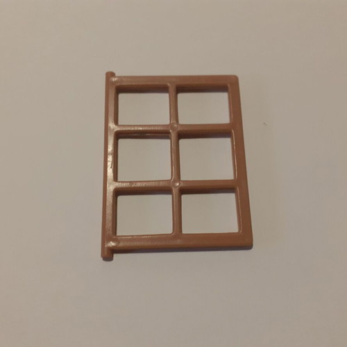 Playmobil window 3x3 brown like new