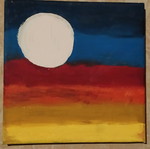Handmade moon frame 20×20