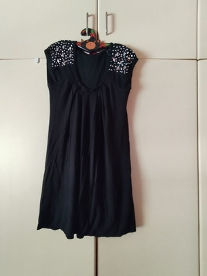 Swarovski party dress like new, black, Posare, size M