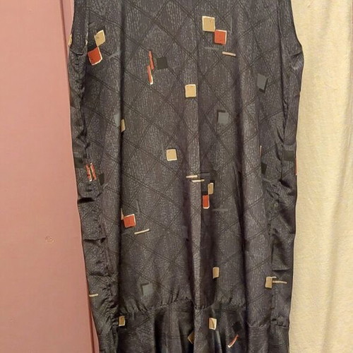 Women's dress with jacket medium like new, black and blue