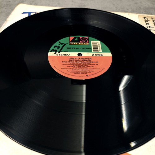 The Family Stand Ghetto Heaven 12" vinyl maxi single used