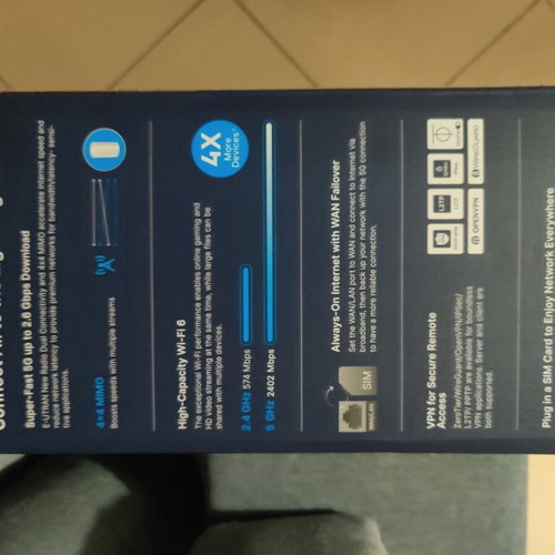 Cudy P2 V1 5G Wi-Fi 6 Router, new in box