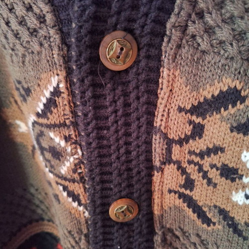 Braggi men's knitted cardigan like new, size M, vintage style