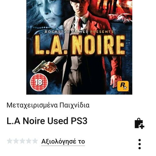 L. A. NOIRE PlayStation 3 used, slightly worn case