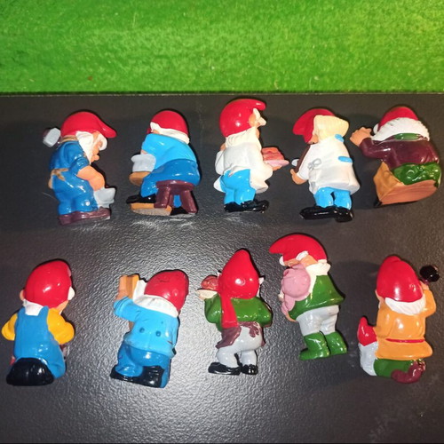 Kinder Surprise 1992 Dwarfs Professions Complete Collection 10/10 figures