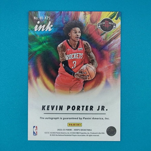 Kevin Porter Jr. NBA Panini Hoops Ink 2022-23 Autograph Card new