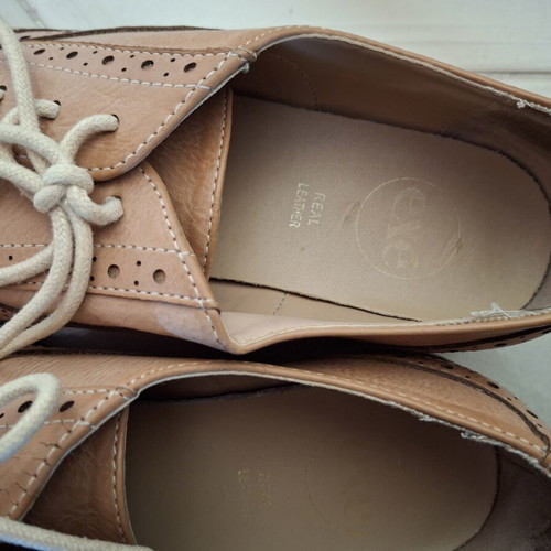 Oxford Exe boots size 37 used, beige and pink
