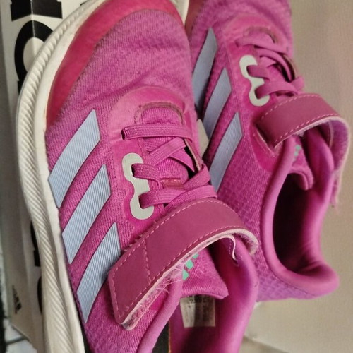 Adidas athletic shoes size 34 used, pink