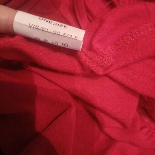 Display blouse red off-shoulder like new, one size