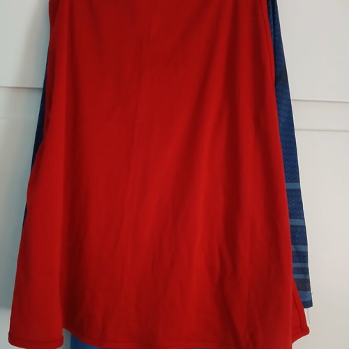 Superman carnival costume with cape used, size 7 to 8 years