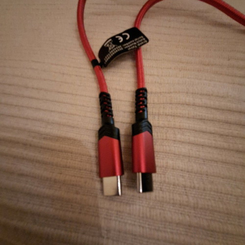 Καλώδιο USB-C σε USB-C 1.5m κόκκινο καινούργιο, fast charging