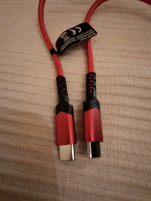 Καλώδιο USB-C σε USB-C 1.5m κόκκινο καινούργιο, fast charging