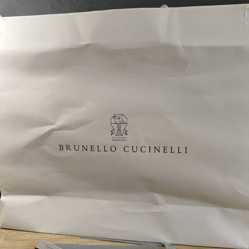 Brunello Cucinelli paper bag used, 54 x 45 x 15 cm