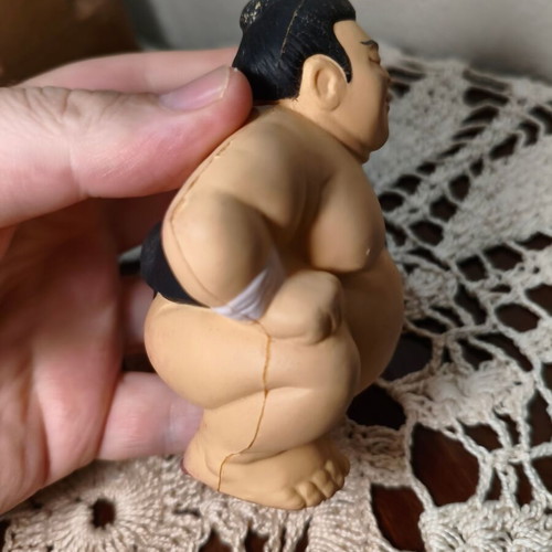 Vintage 2000 Hitachi Promo Sumo wrestler anxiety relief toy