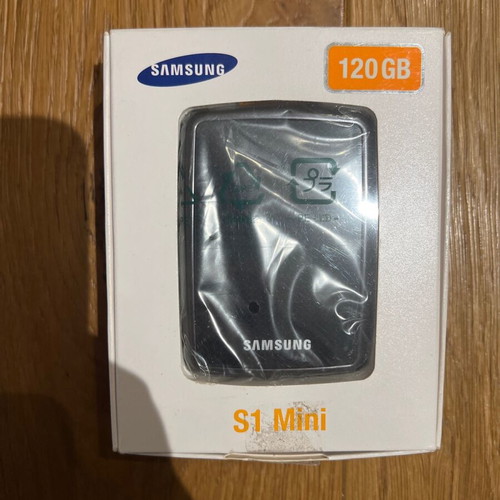 Samsung S1 Mini 120GB external hard drive like new