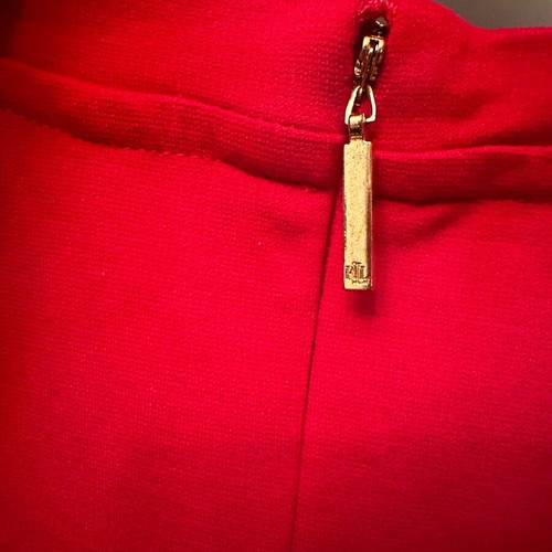 Lauren Ralph Lauren dress like new, size M, red with gold buttons