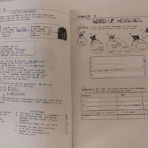Workbook for English Course 1 used, grade A Technical Vocational High School