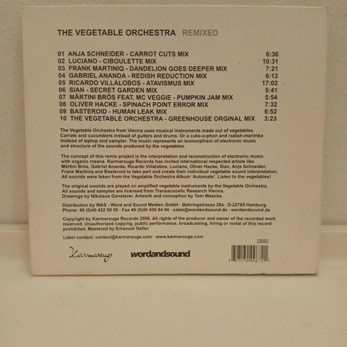 The Vegetable Orchestra Remixed CD used, electronic