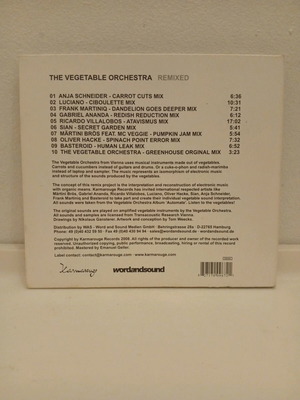 The Vegetable Orchestra Remixed CD used, electronic